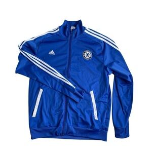 Chelsea FC 2011/2012 Adidas Training Track Top Jacket Full Zip Size Mens L